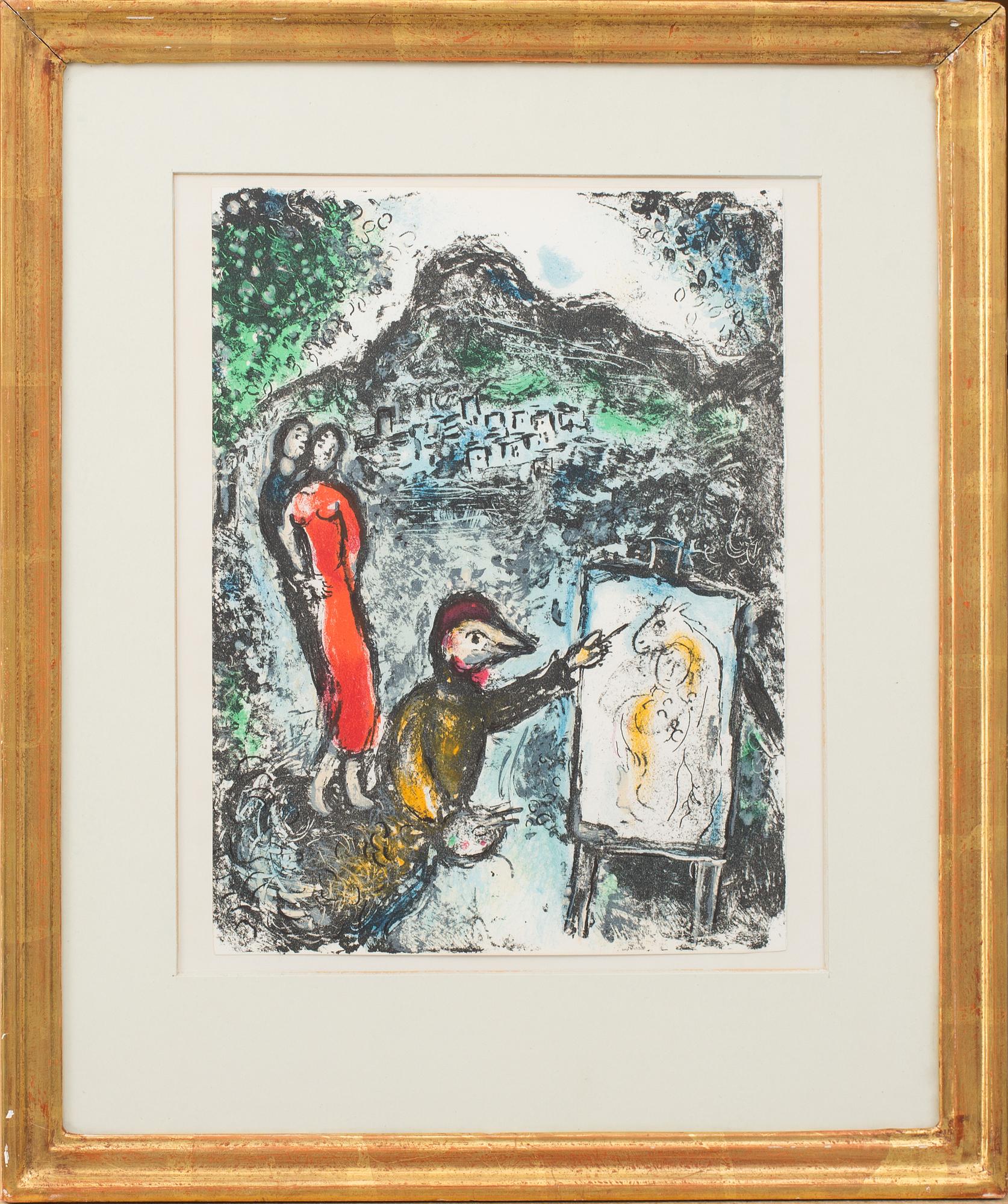 MARC CHAGALL, färglitografi.