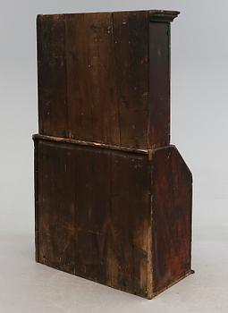 SKRIVSKÅP, allmoge, tidigt 1800-tal.