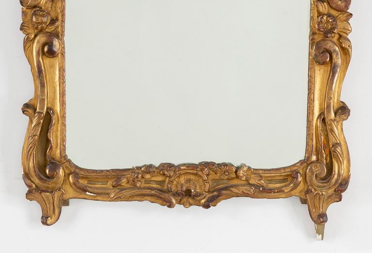 A 19th century Louis XV-style mirror.