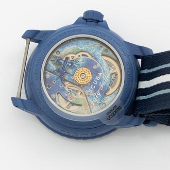 Swatch/Blancpain, Scuba Fifty Fathoms, Atlantic Ocean, wristwatch, 42.3 mm.