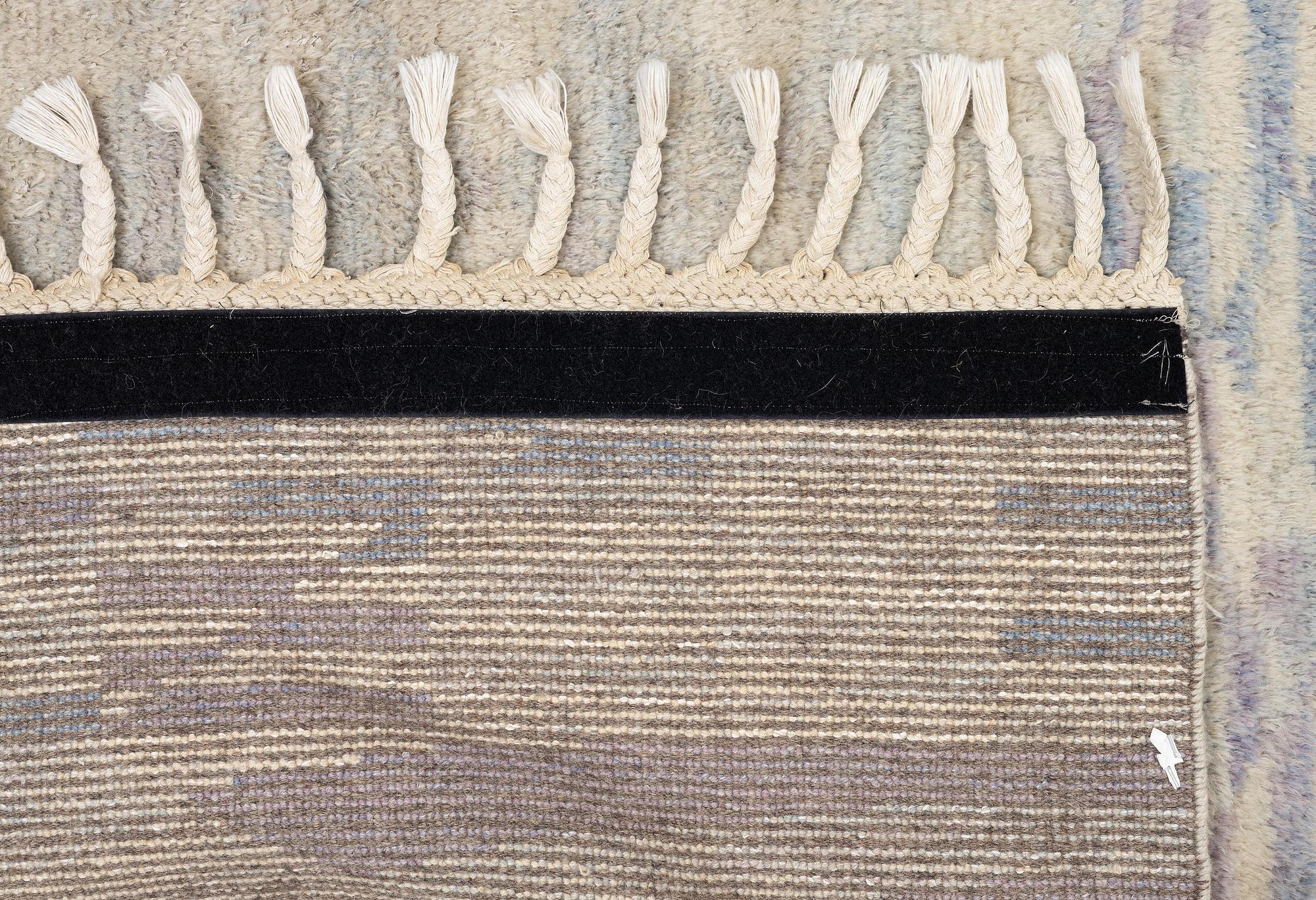 Barbro Nilsson, a carpet, 'Sandbotten', knotted pile, c. 215  x 186 cm, signed AB MMF BN.