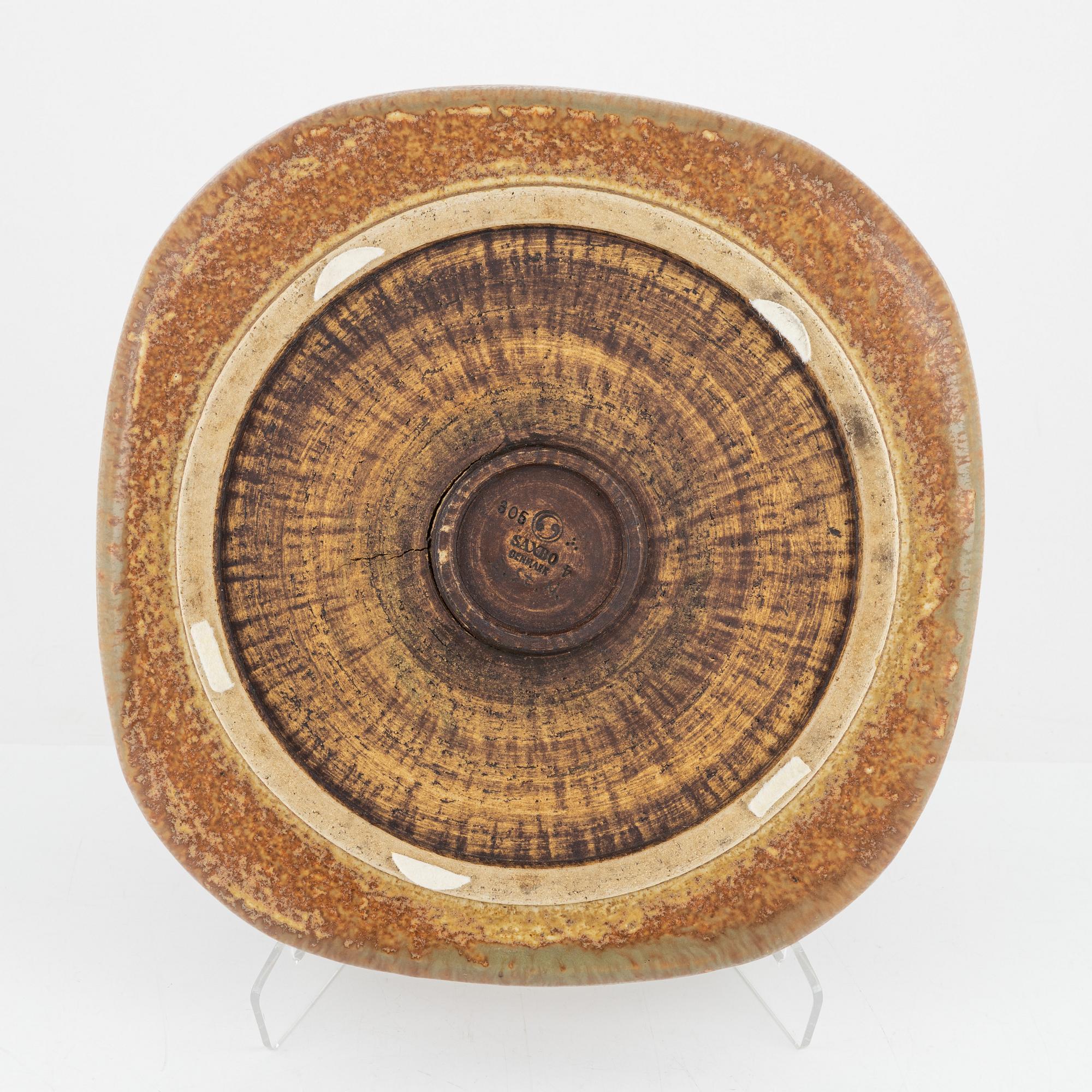 Eva Staehr-Nielsen, a stoneware bowl, Saxbo Stentøj, Denmark, mid 20th century.