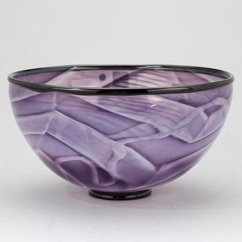 SKÅL, glas, Rolf Sinnemark, Kosta Ateljé, signerad.