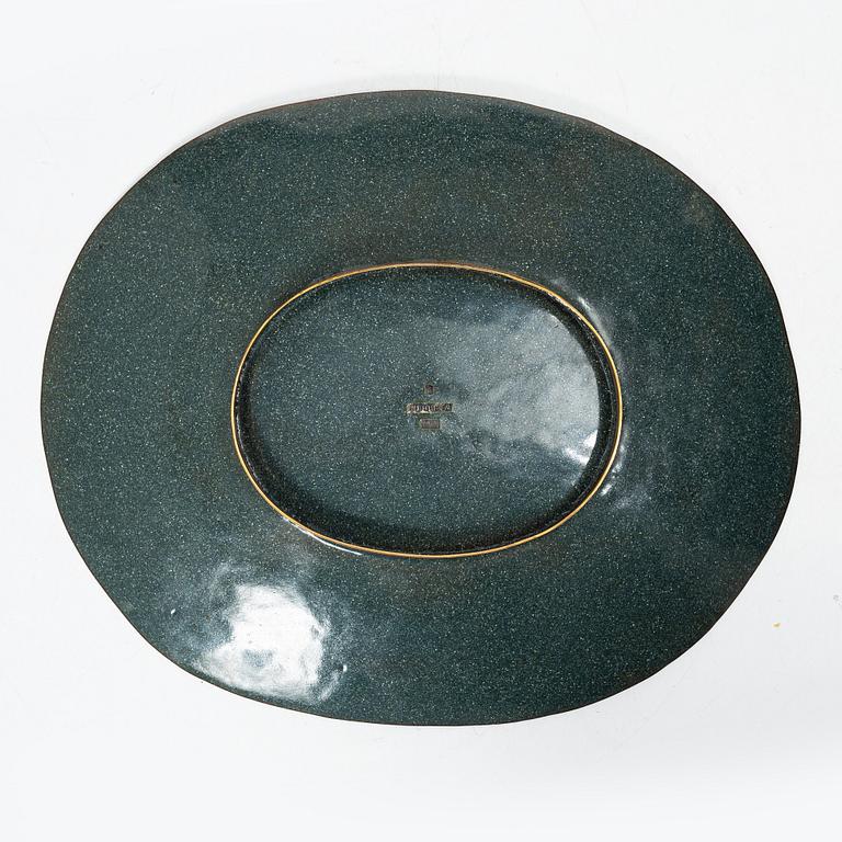 Barbro Littmarck, a brass and enamel dish, WA Bolin.