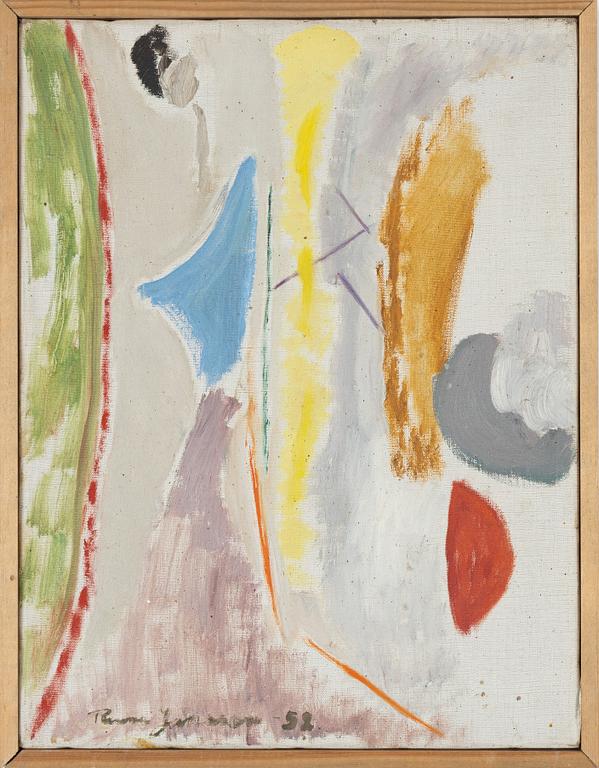 Rune Jansson, oil on canvas, signed and dated -52.