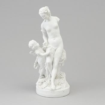 A French biscuit porcelain sculpture, Paris, 18th century or later.