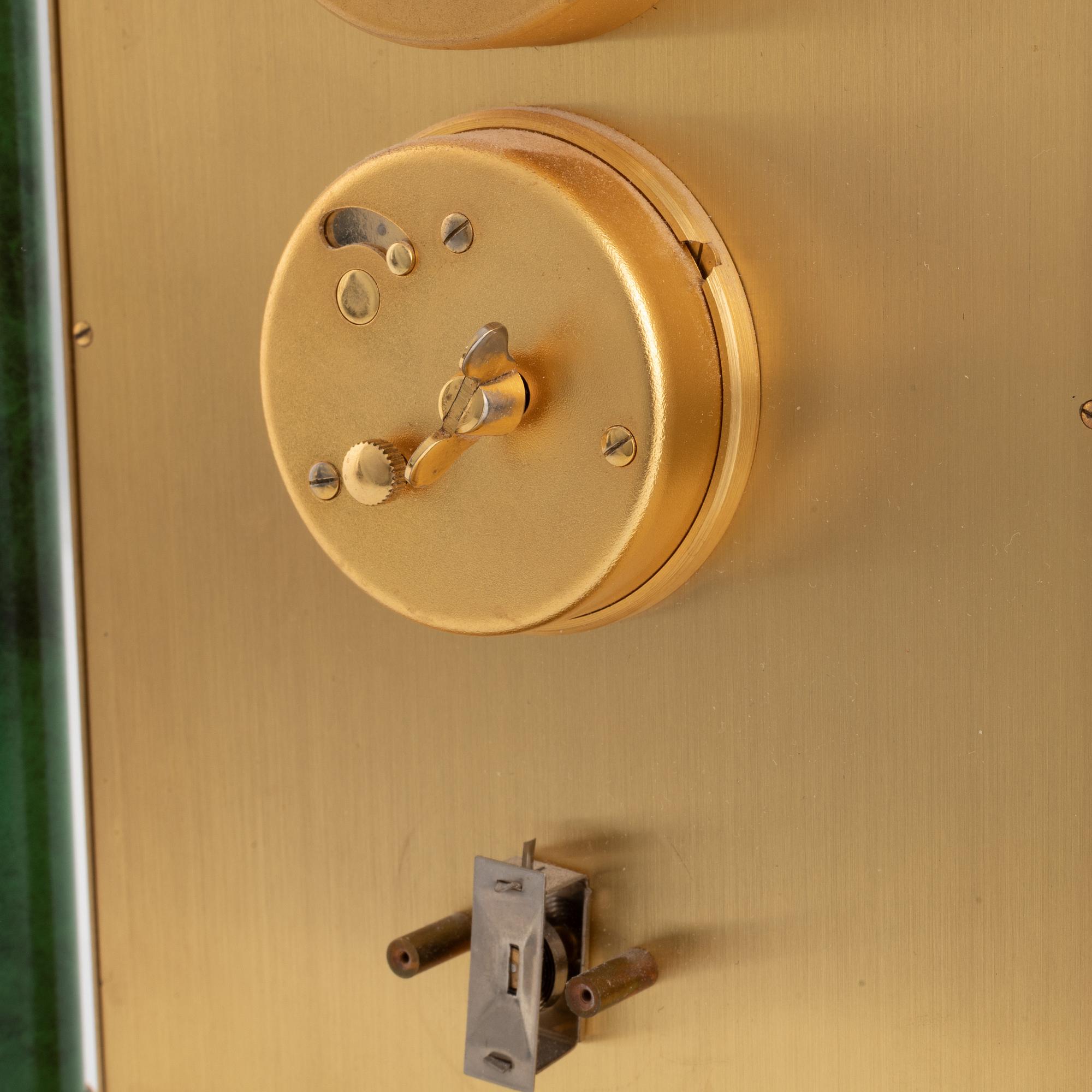 Jaeger-LeCoultre, bordsur, "Thermometer/Barometer", 21 x 6 x 23 cm.