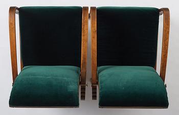 Axel Larsson, likely, a pair of armchairs, Svenska Möbelfabrikerna, Bodafors ca. 1930.