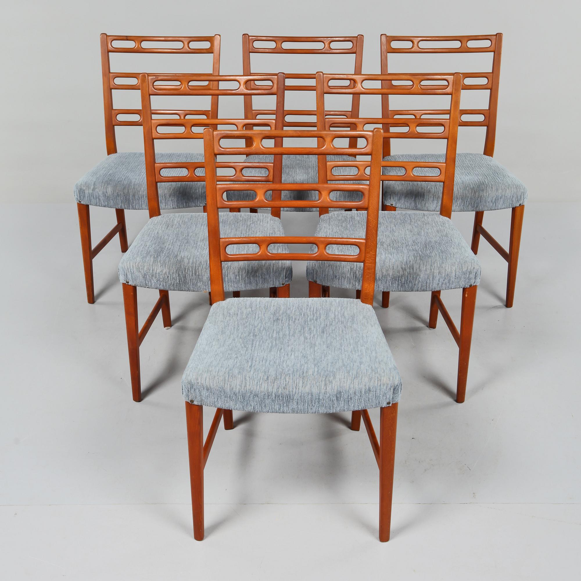STOLAR, 6 st, David Rosèn för NK, modellen formgiven 1949.