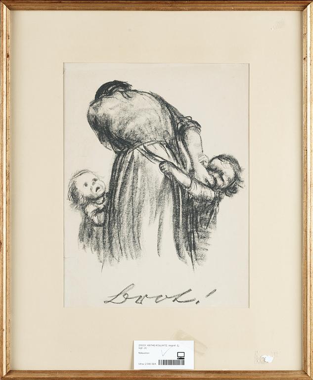 KÄTHE KOLLWITZ, litografi.