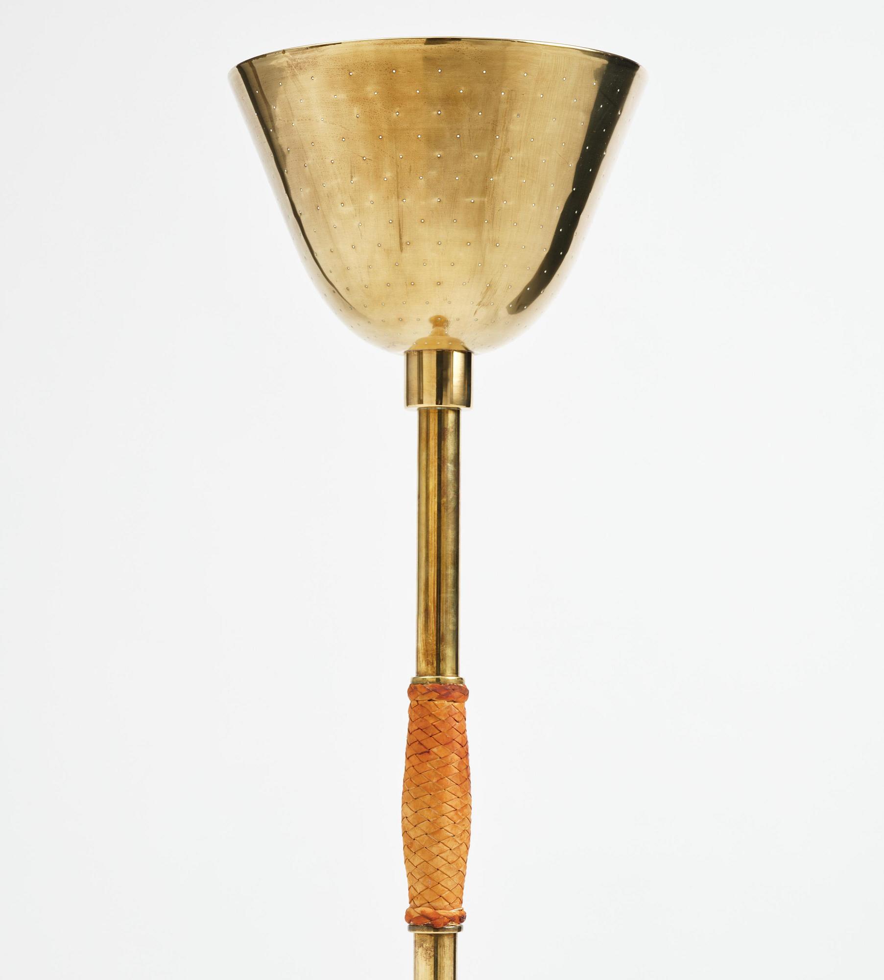 Carl-Axel Acking, a brass floor lamp, for the Stockholm Crafts Association, 1939.