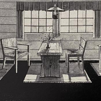 Axel Einar Hjorth, bord, "Värmdö", Nordiska Kompaniet, 1930-tal.