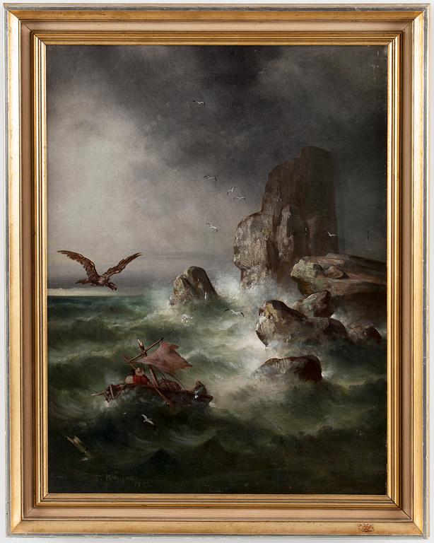 THEODOR KÖPPEN, oil on canvas, signed T. Köppen and dated 1893.