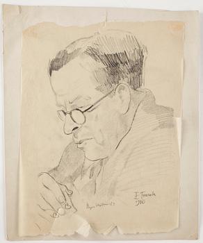 EINAR FORSETH, Parti teckningar och skisser. 21 st.