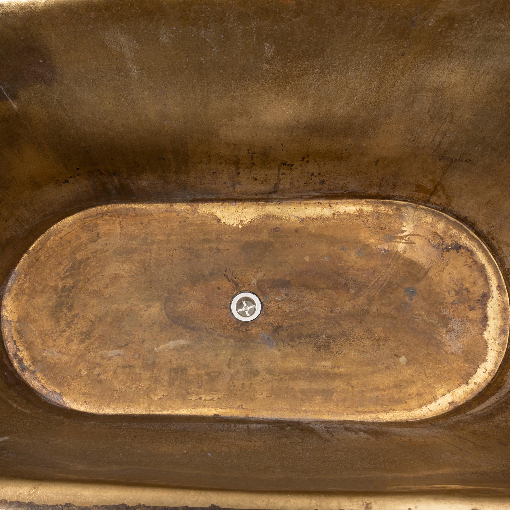 A brass tub from Gamla Mejeriet around 2015.