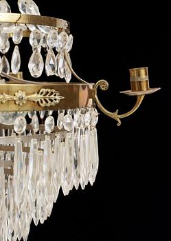 LJUSKRONA, empirestil, 1900-talets första hälft. Höjd ca 88 cm.