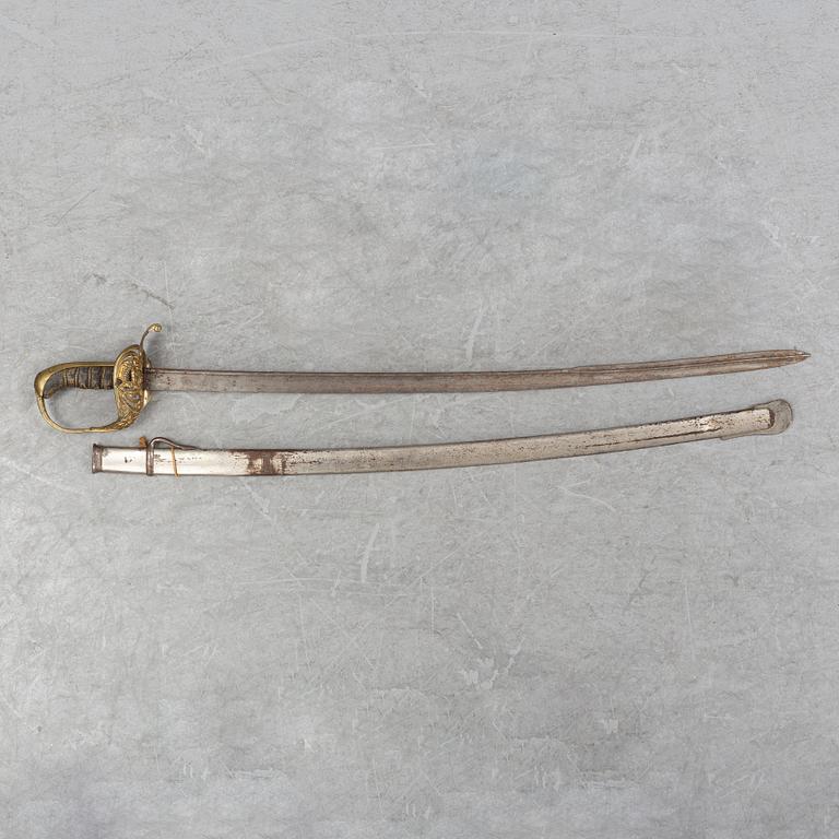 A Swedish officer's sword, second half of the 19th Century.