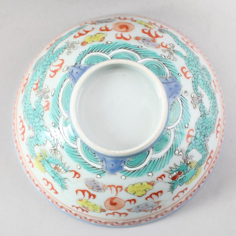 SKÅL, porslin, Kina, 1900-talets första hälft.