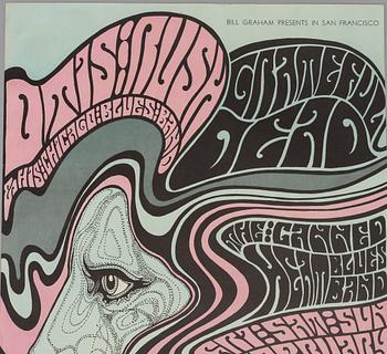 Wes Wilson, concert posters, a pair, West Coast Lithograph, 1967.