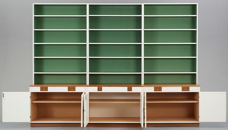A set of three bookcases by Svenskt Tenn.