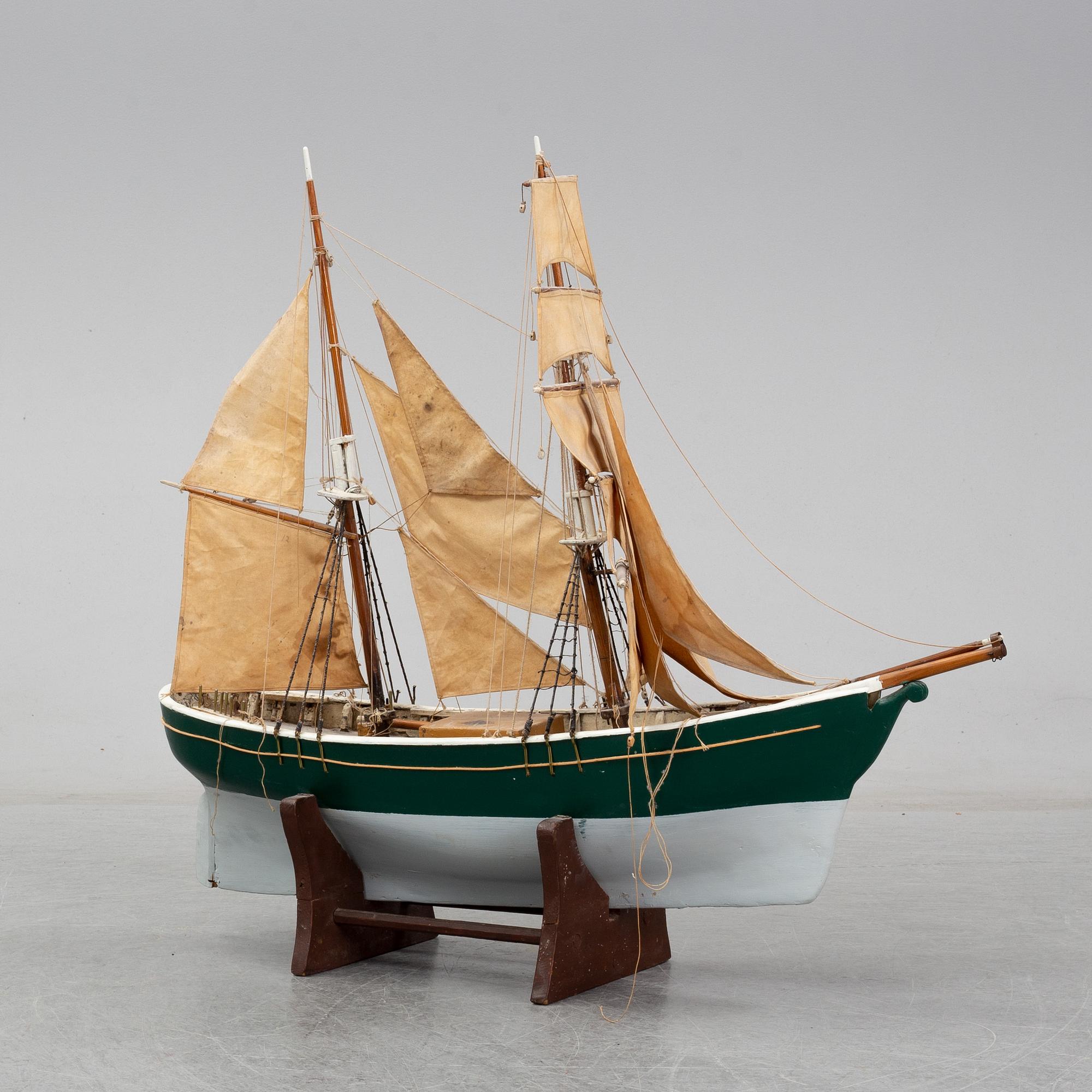 A model of a ship, mid 20th Century.