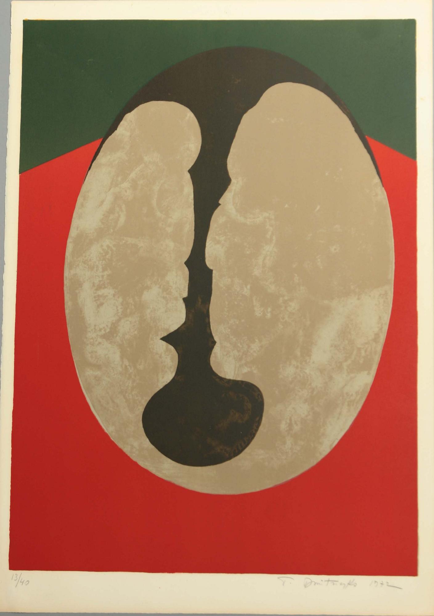 PIERRE DMITRIENKO, färglitografi, sign o dat 1972, numr 13/40.