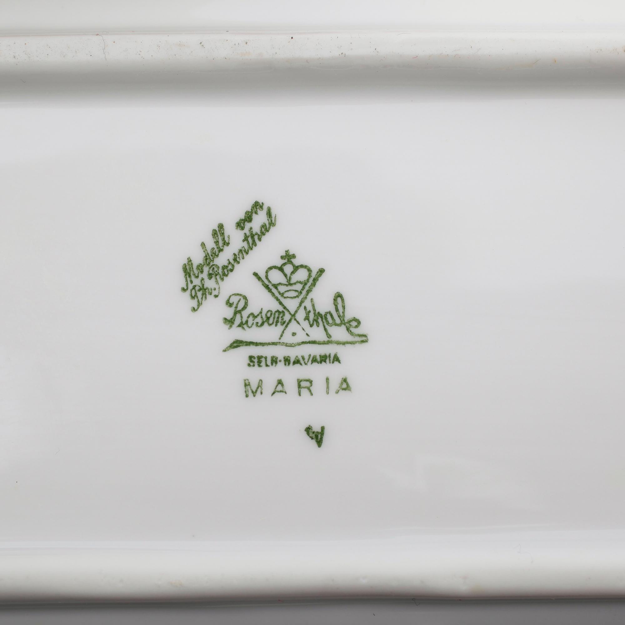 MATSERVIS, 66 delar, porslin, "Maria", Rosenthal.