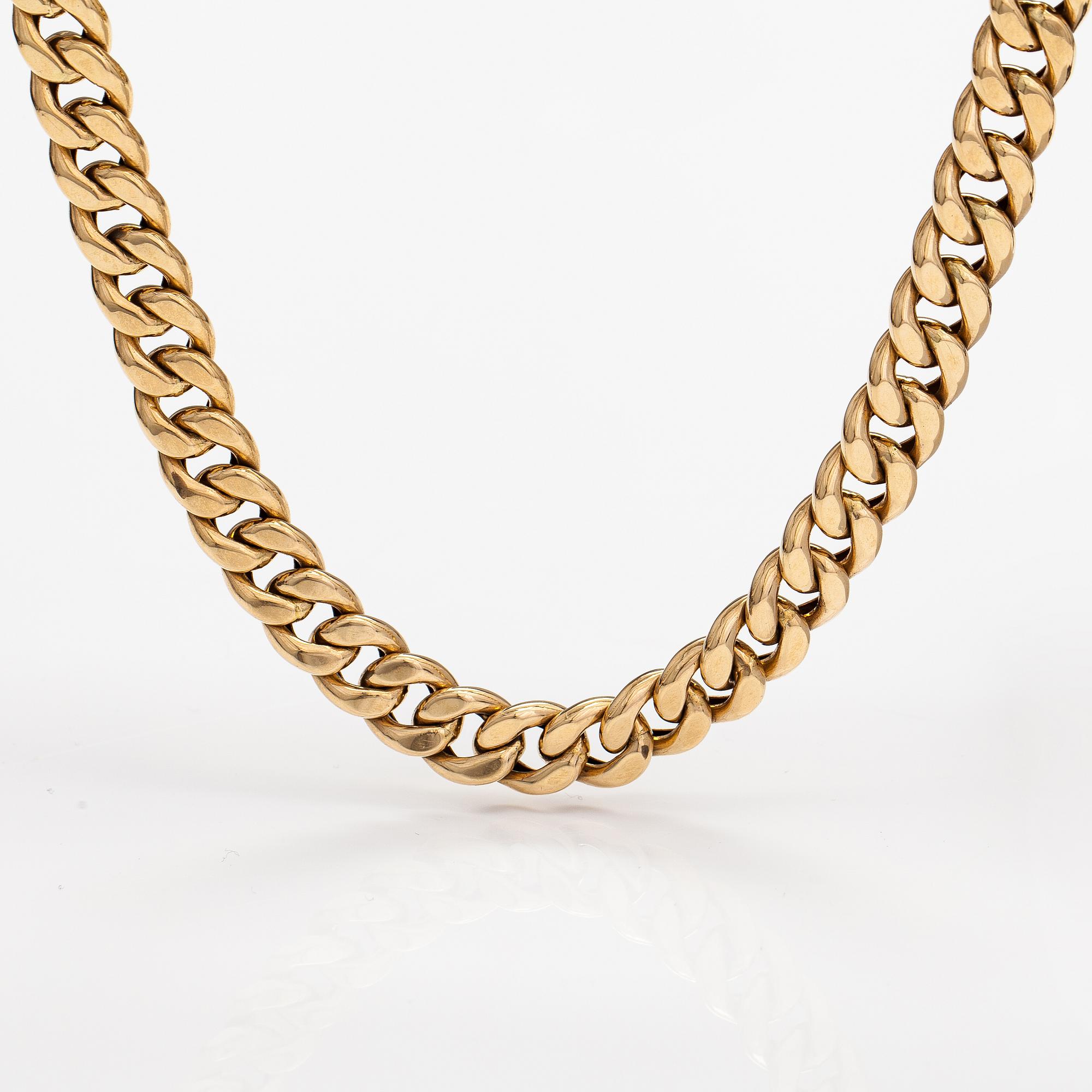 A 14K gold necklace. Kari Rosti, Helsinki 2000.