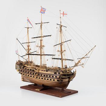 Model ship, the battleship 'Victory', 2010.