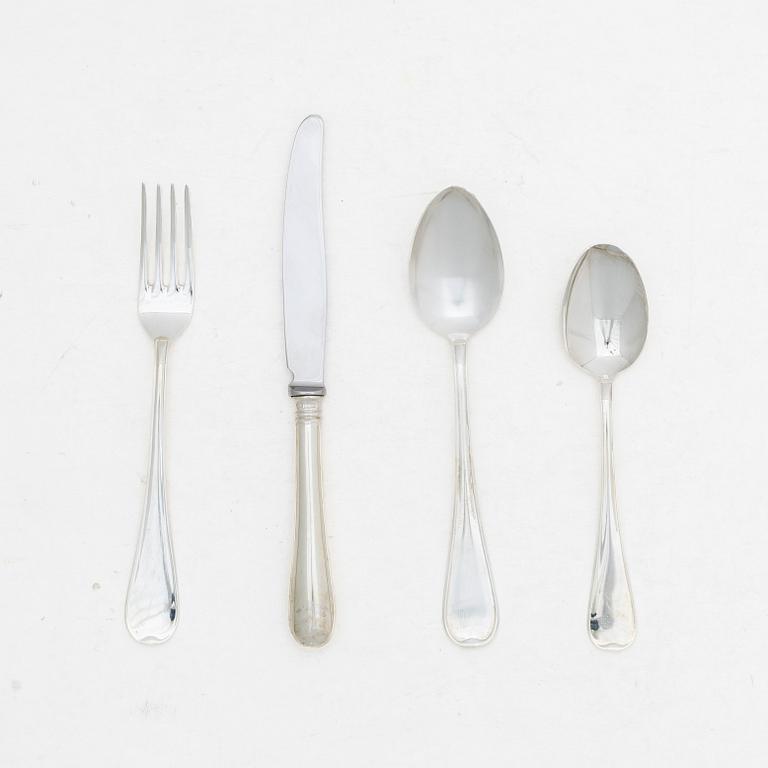 A 38 piece silver cutlery service, model Svensk, GAB/Gewe, Eskilstuna, 1981–2005.