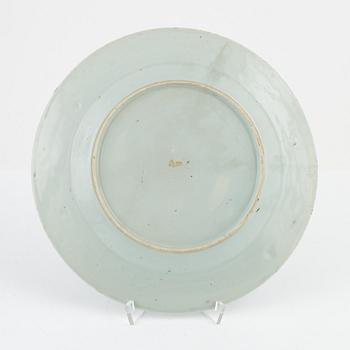 Four blue and white plates, China, Qing dynasty, Qianlong (1736-95).