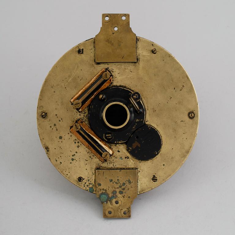 SKEPPSKOMPASS, mässing, P. Hill, Edinburgh, 1800-talets andra hälft.