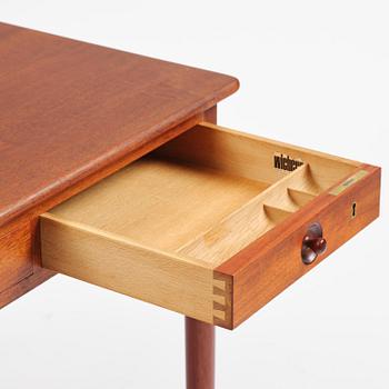 Hans J. Wegner, a model PP305 teak desk, PP Møbler, Denmark 1970s.