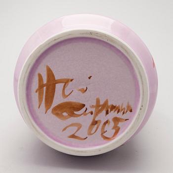 HEINI RIITAHUHTA, maljakko, posliinia, signeerattu Heini Riitahuhta 2005.