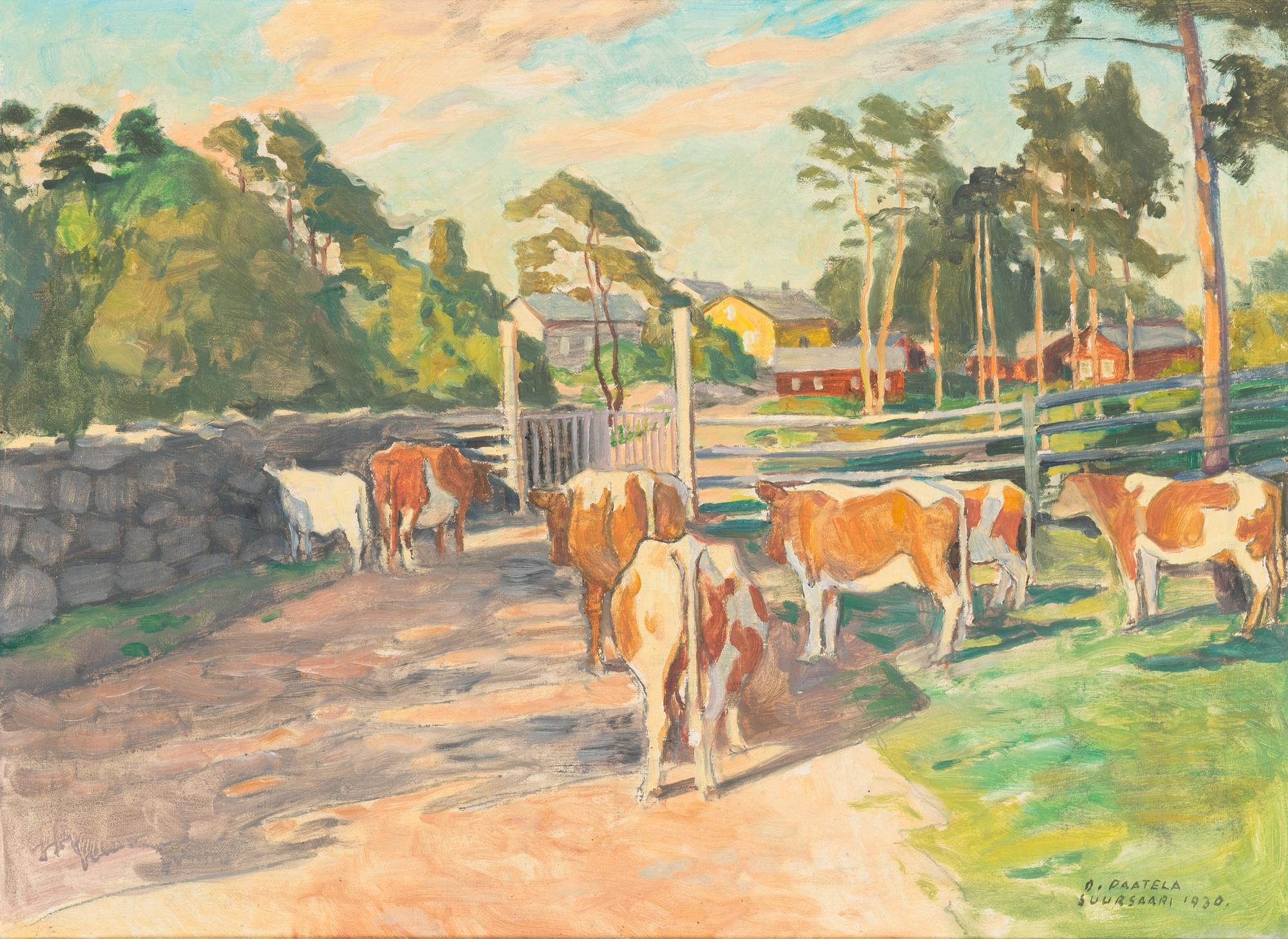 Oskari Paatela, oil on canvas, signed and dated 1930.