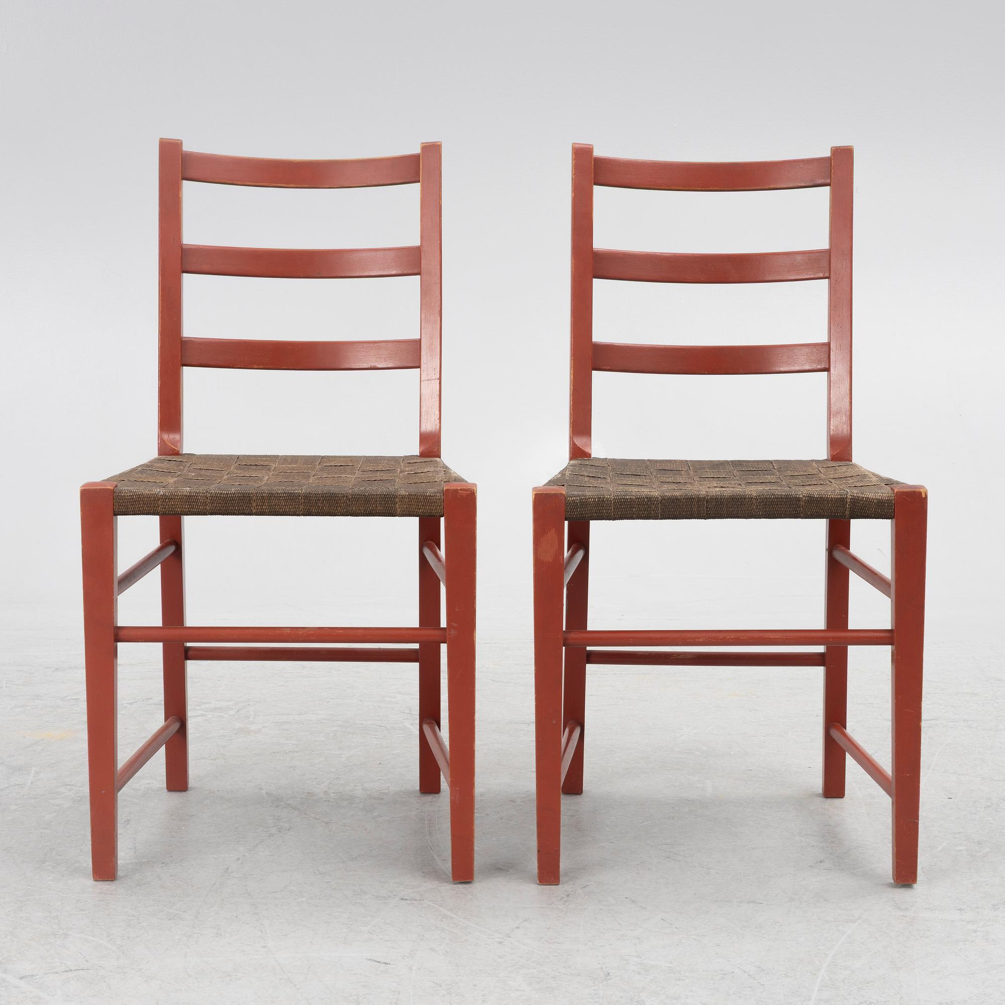 Gemla, a pair of chairs model "5645", Diö, 1930s.