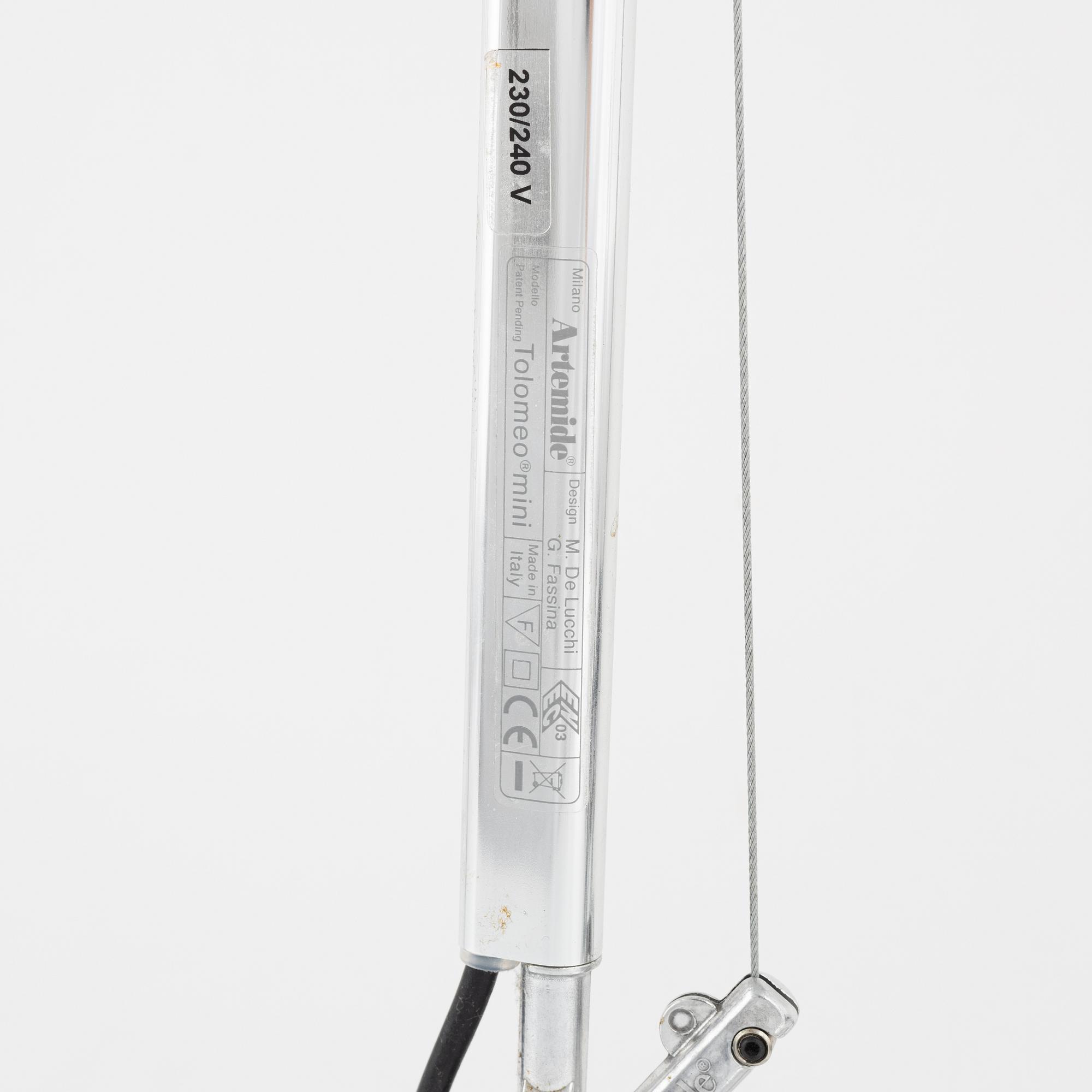 Michele De Lucchi & Giancarlo Fassina, three table lamps 'Tolomeo Mini', for Artemide Italy.