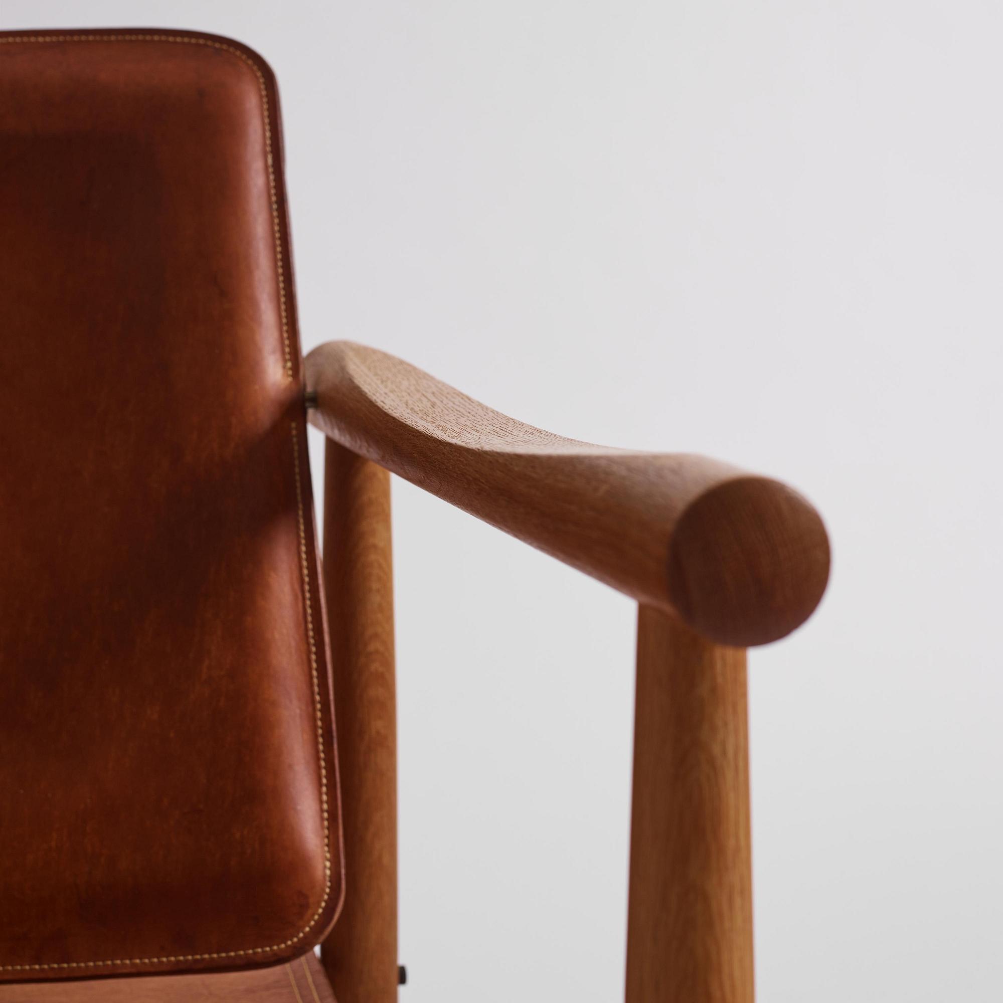 Kai Lyngfeldt-Larsen, a pair of safari chairs model "506", Søborg Møbelfabrik, Denmark, 1960s.
