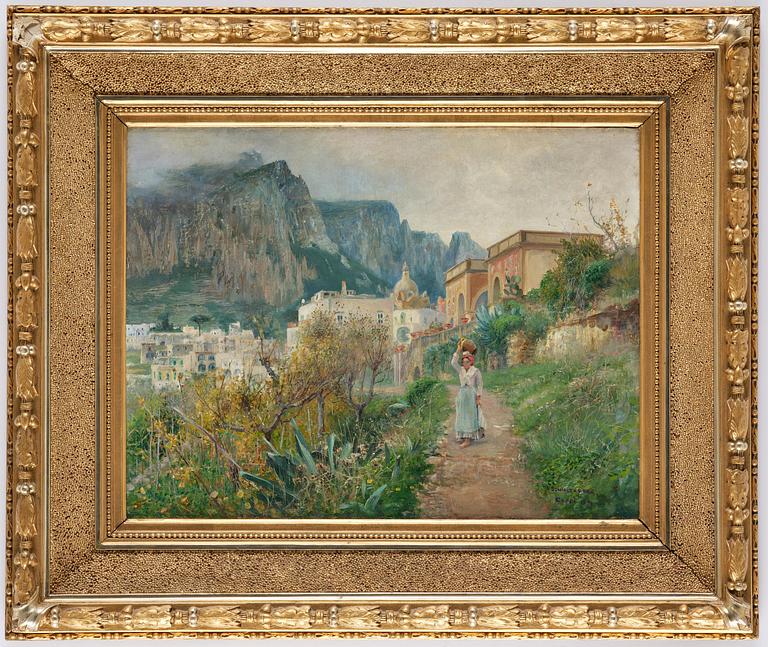 Anshelm Schultzberg, Scene from Capri.