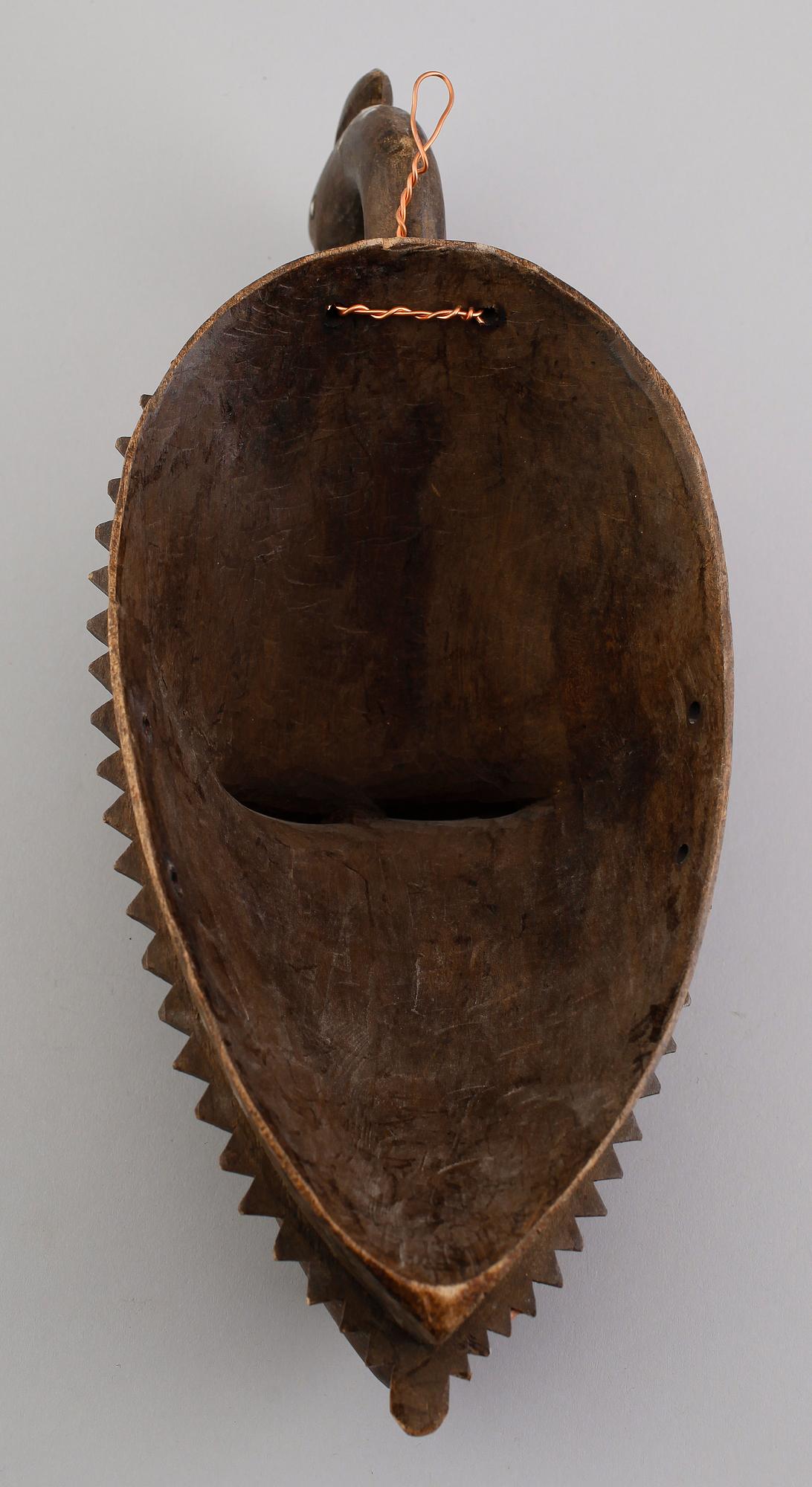 MASK, snidat trä, möjligen Senufo, Mali, Afrika.