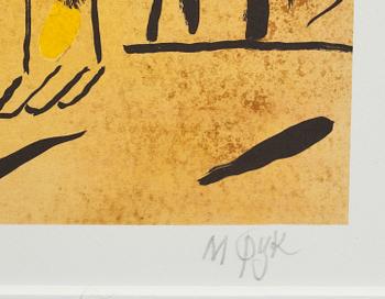 MADELEINE PYK, färglitografi, signerad och numrerad 199/200.