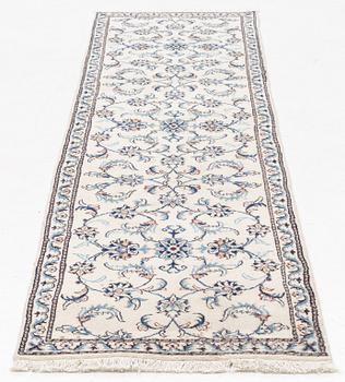 A runner carpet, Nain, ca. 283 x 79 cm.