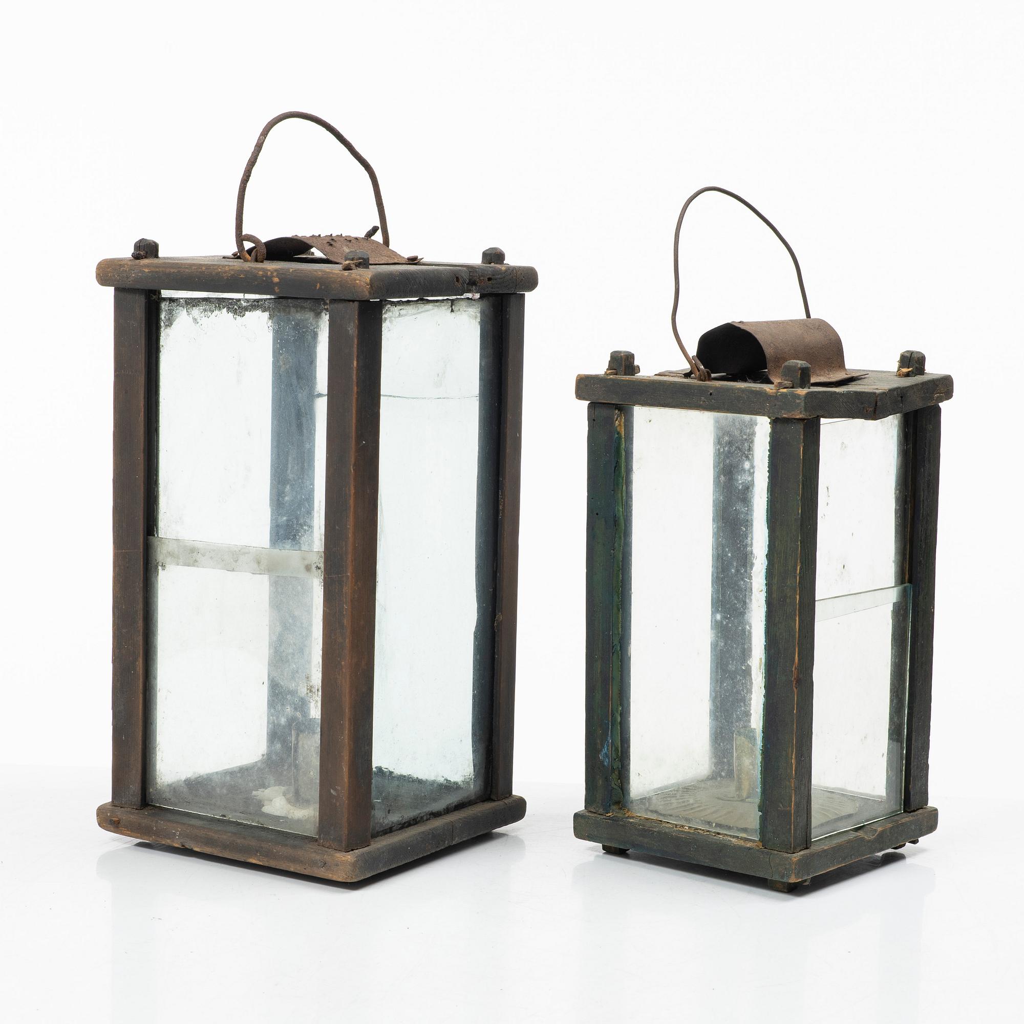 Two stable lanterns, 19th century.