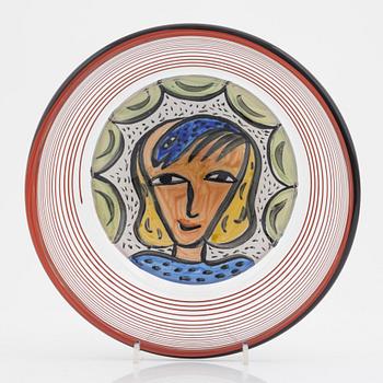 Ulrica Hydman Vallien, a 'Juvel' limited edition vase, and a bowl, numbered 7/60, signed.