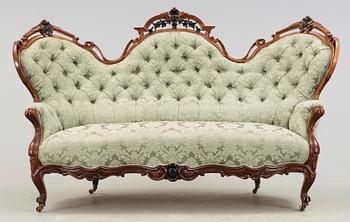 SALONGSGRUPP, 5 delar, nyrokoko, 1800-talets slut.