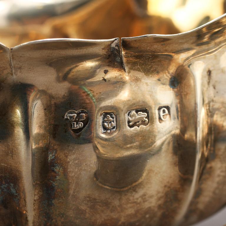 PARTI SILVER, 7 st, 1800/1900-tal. Vikt 395 g.