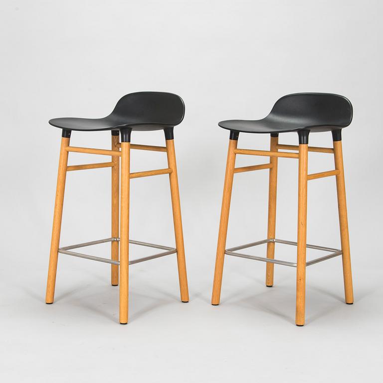 Simon Legald, a pair of bar stools, Normann Copenhagen.