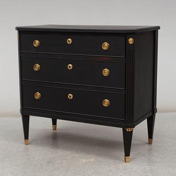 a gustavian style chest of drawers from the mid 20th century.