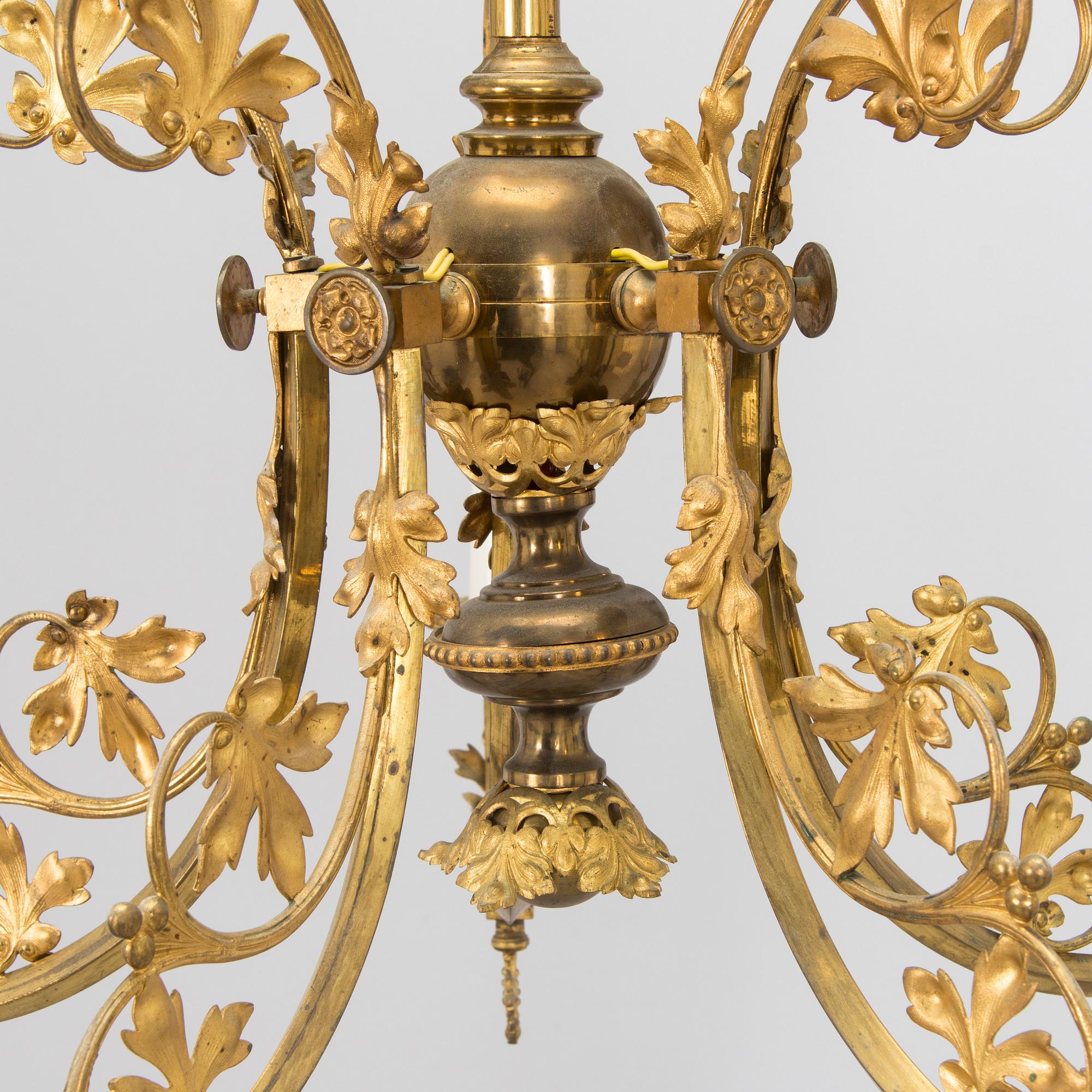 Chandelier / Ceiling lamp, Central Europe early 20th century.