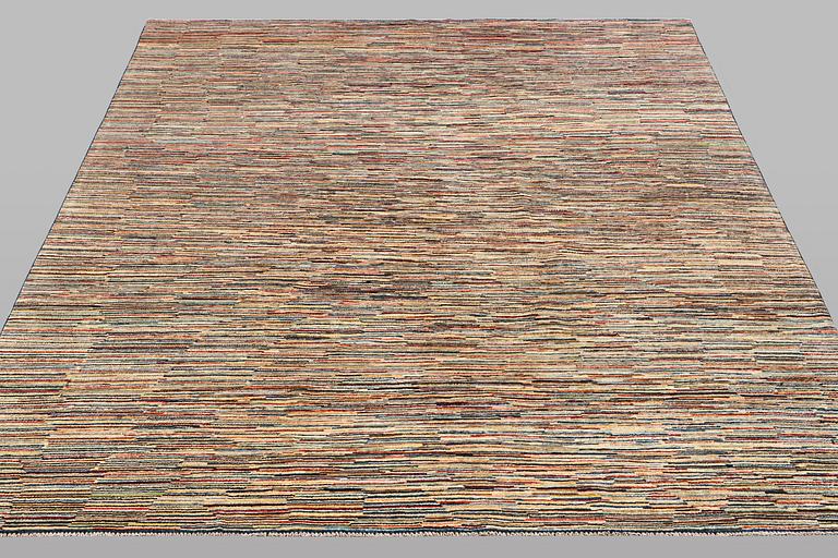 A carpet, Gabbeh, modern design, ca 292 x 245 cm.